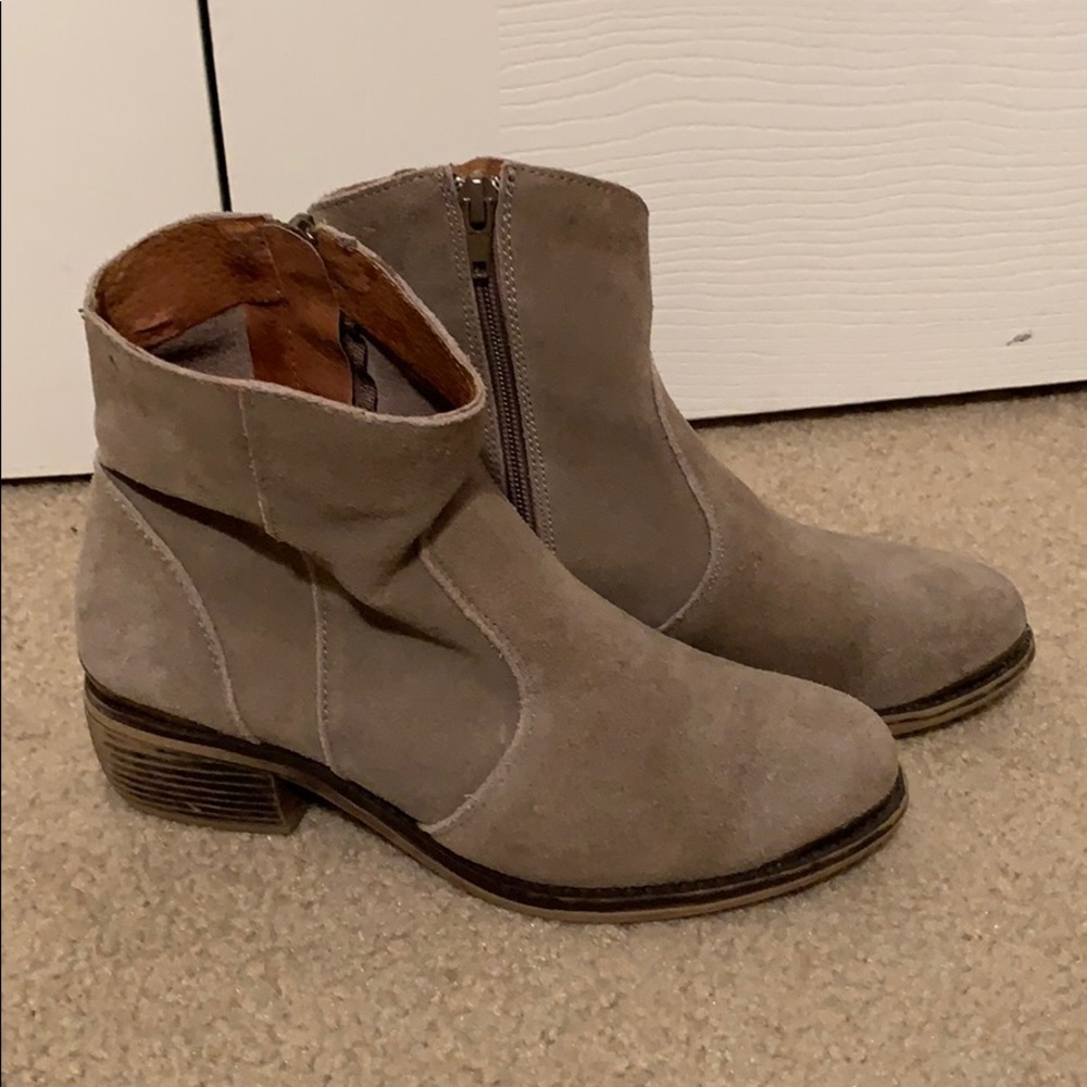 Suede booties